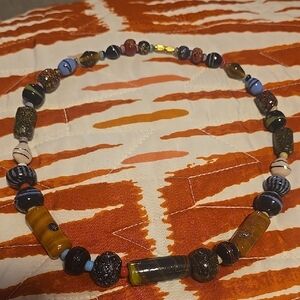 Handmade Multicolor Glass Bead Necklace - Unbranded